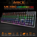 GAMER TECLADO MECANICO USB PARA JUEGOS RBG LED MKX800 