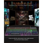 GAMER TECLADO MECANICO USB PARA JUEGOS RBG LED MKX800 