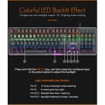 GAMER TECLADO MECANICO USB PARA JUEGOS RBG LED MKX800 