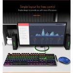 GAMER TECLADO MECANICO USB PARA JUEGOS RBG LED MKX800 